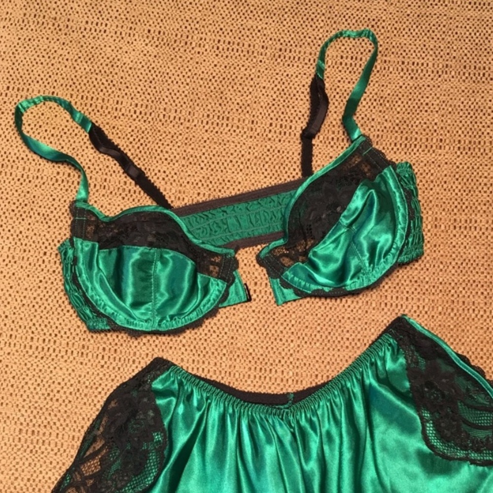 VALENTINO Satin Lace Set